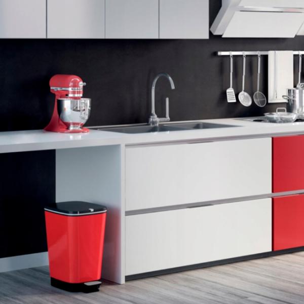 Coș de gunoi Kis Chic Bin 35 l/ Plastic/ Red photo 2