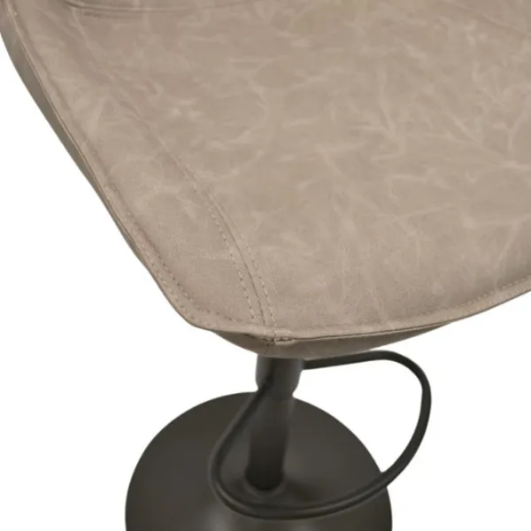 Scaun de bar Deco SB-39 Piele eco/ Metal/ Beige photo 3