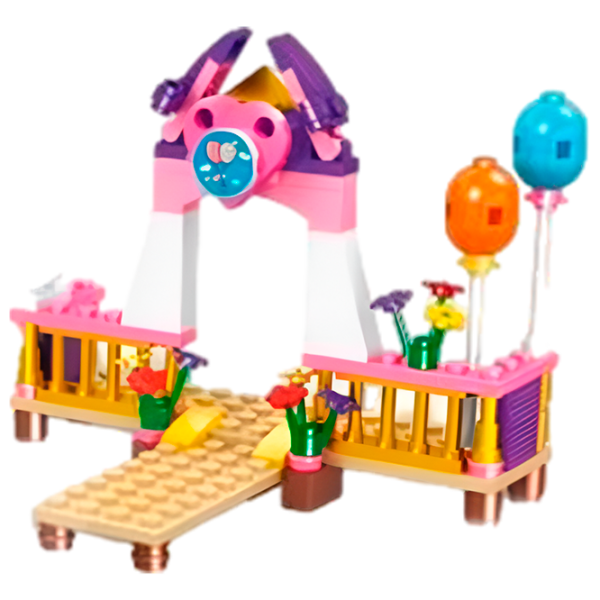 Конструктор Hsanhe 1068020 Самолёт/ Розовый photo 4