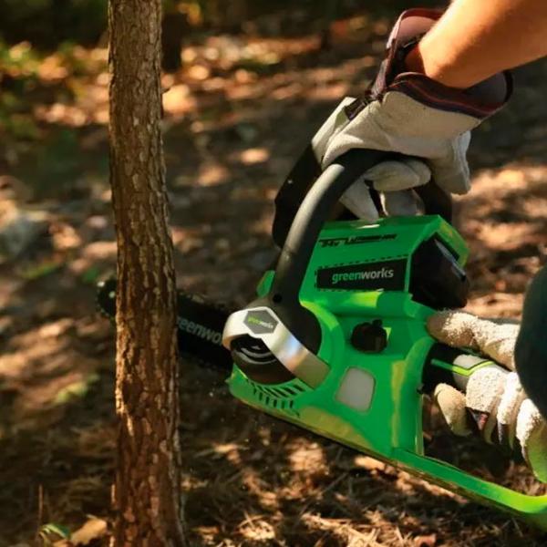 Цепная пила Greenworks G24CS25 аккумуляторный/ Зелёный photo 4