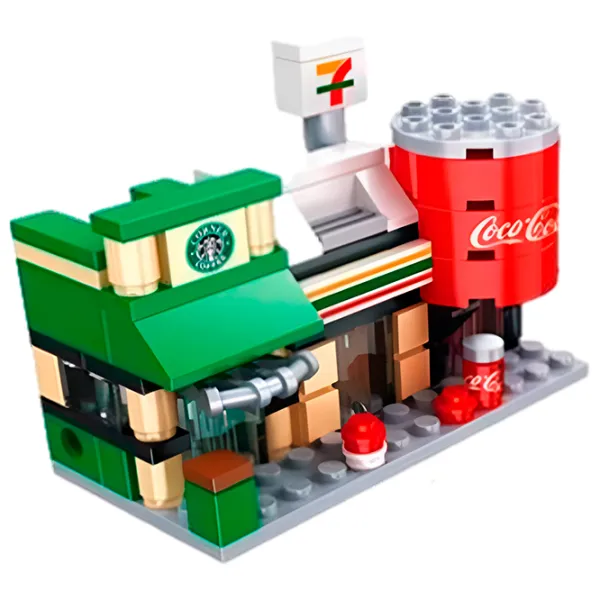 Конструктор Hsanhe 1068015 Городской центр/ Разноцветный photo 2