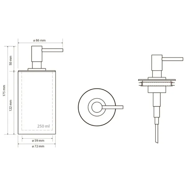 Dozator săpun lichid Bemeta Gamma 0.2l photo 2 Dozator săpun lichid Bemeta Gamma 0.2l photo 2