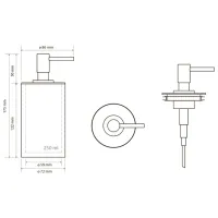 Dozator săpun lichid Bemeta Gamma 0.2l photo 2