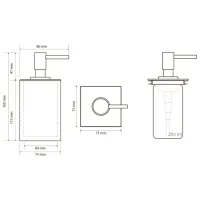 Dozator săpun lichid Bemeta Gamma 0.2l photo 2