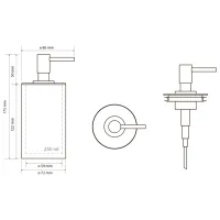 Dozator săpun lichid Bemeta Gamma 0.2l photo 2