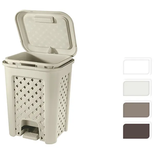 Coș de gunoi Tontarelli Arianna 18 l/ Plastic/ Brown photo 2