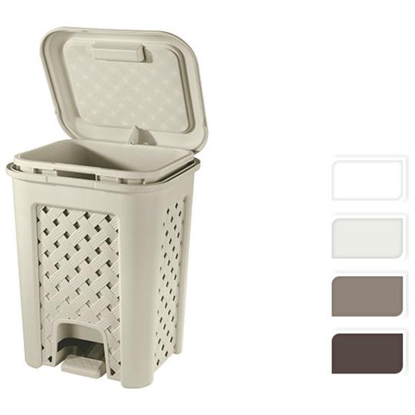 Coș de gunoi Tontarelli Arianna 18 l/ Plastic/ Brown photo 2