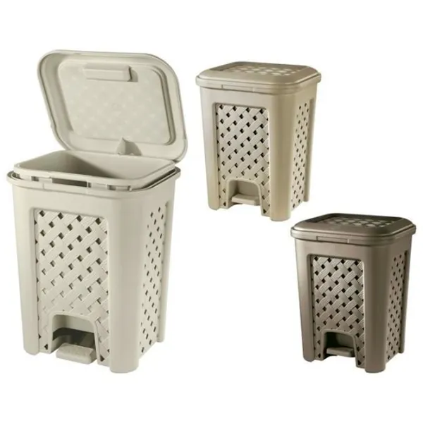 Coș de gunoi Tontarelli Arianna 18 l/ Plastic/ Brown photo 4
