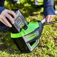 Motocoasă Greenworks GD60BCB cu acumulator/ Green photo 3
