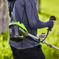 Motocoasă Greenworks GD60BCB cu acumulator/ Green photo 4