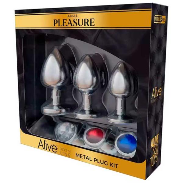 Анальная игрушка Alive Metal Plug Серебристый photo 5