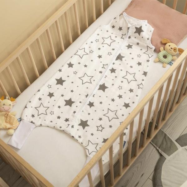 Детское постельное бельё Sensillo Muselina M (43922) Хлопок/ Белый Серый photo 3