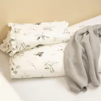 Детское постельное бельё Sensillo Olive (43784 ) Хлопок/ Белый Зелёный photo 4