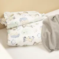 Детское постельное бельё Sensillo Giraffe (43781 ) Хлопок/ Белый Зелёный photo 4