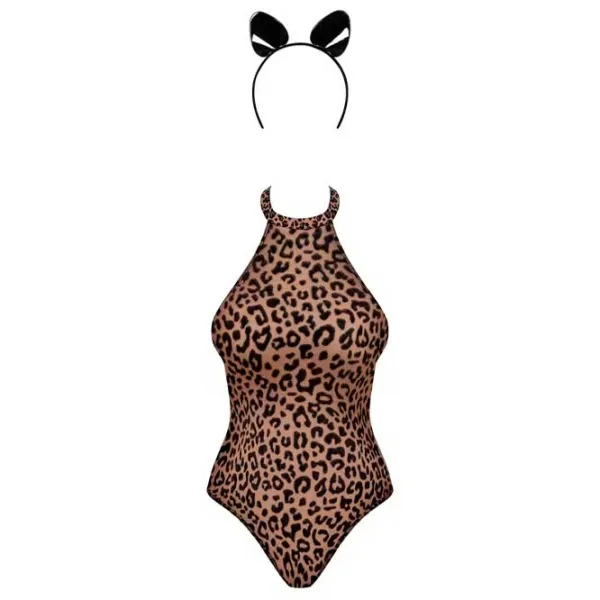 Нижнее белье сюрприз Obsessive Leocatia Teddy (S/ M) Коричневый photo 3