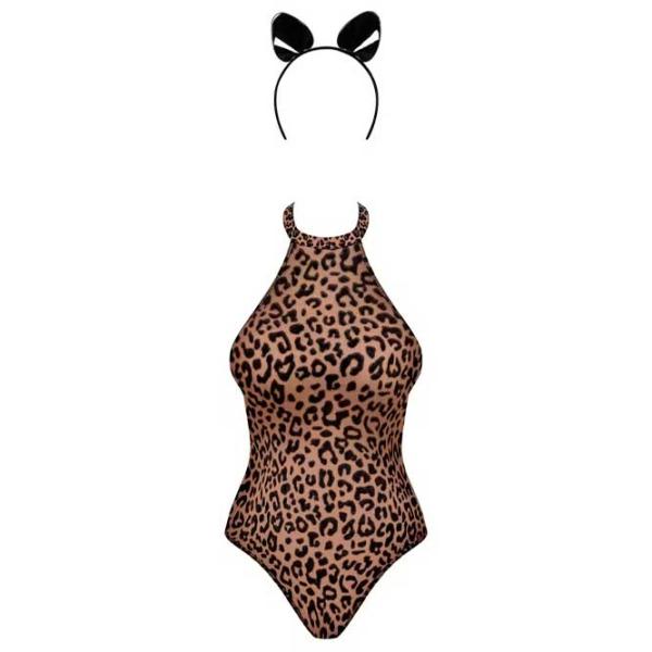 Нижнее белье сюрприз Obsessive Leocatia Teddy (S/ M) Коричневый photo 3
