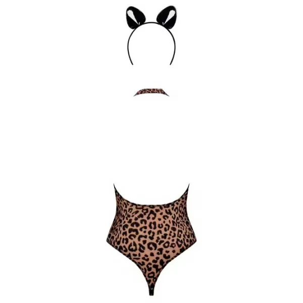 Нижнее белье сюрприз Obsessive Leocatia Teddy (S/ M) Коричневый photo 4