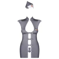 Set lengerie Obsessive Stewardess (S/ M) Gray photo 3
