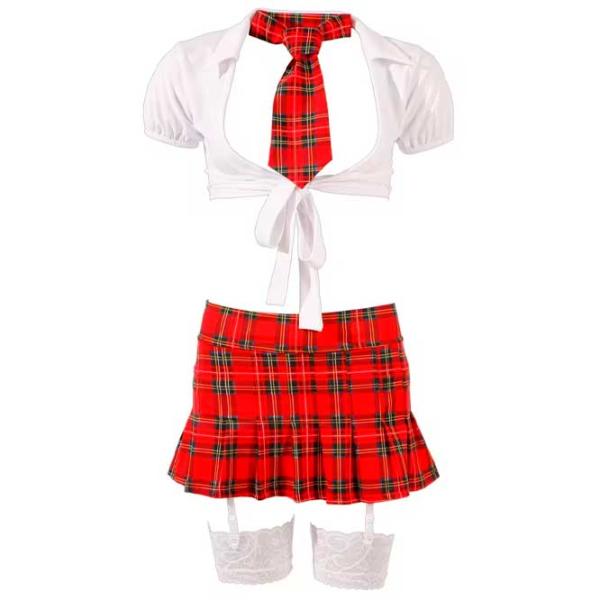 Комплект нижнего белья Cottelli Schoolgirl (M) Красный photo 2