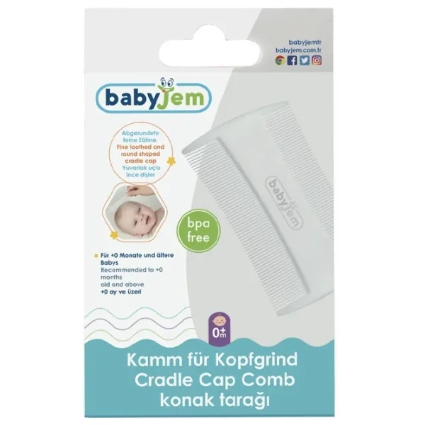 Расческа для детей BabyJem Delicate 0+/ Белый photo 2