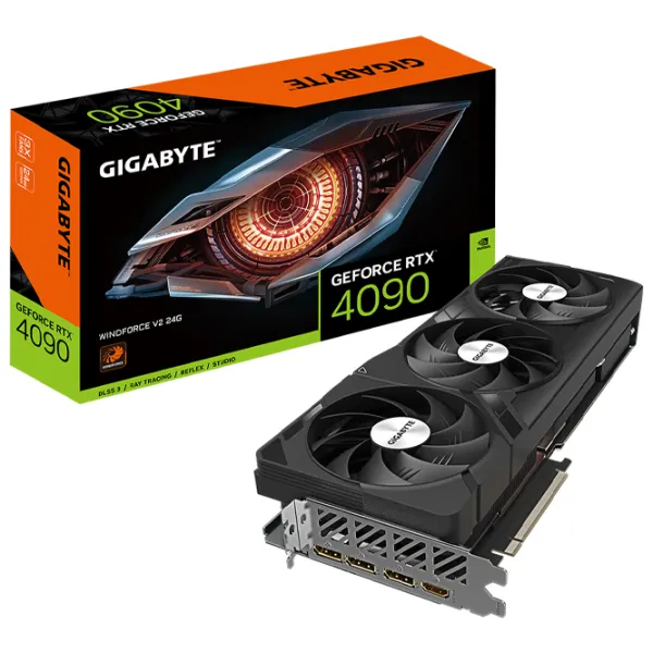 Placă video Gigabyte GeForce RTX 4090 WINDFORCE V2 PCI Express x16 4.0 / 24 GB photo 6 Placă video Gigabyte GeForce RTX 4090 WINDFORCE V2 PCI Express x16 4.0 / 24 GB photo 6