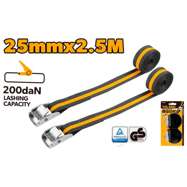 Крепёжная стропа Tolsen 62246 2.5 м photo 2 Крепёжная стропа Tolsen 62246 2.5 м photo 2