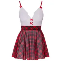 Set lengerie Cottelli Schoolgirl Plaid (L) Red photo 4