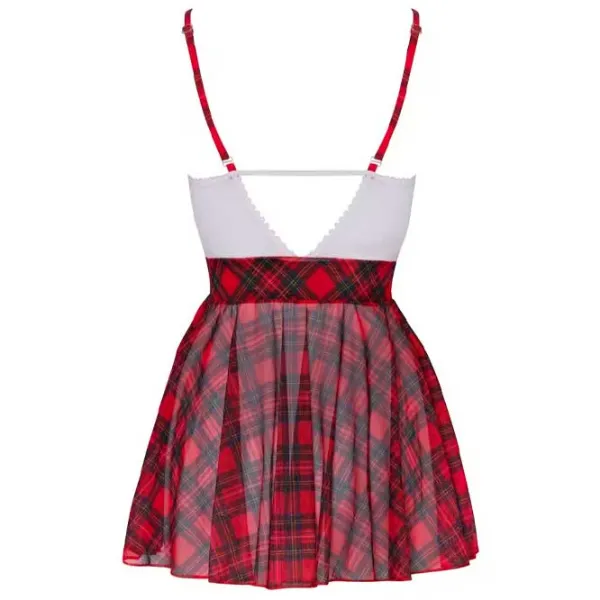 Комплект нижнего белья Cottelli Schoolgirl Plaid (XL) Красный photo 8