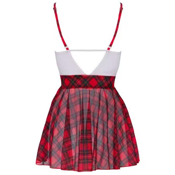 Комплект нижнего белья Cottelli Schoolgirl Plaid (XL) Красный photo 8
