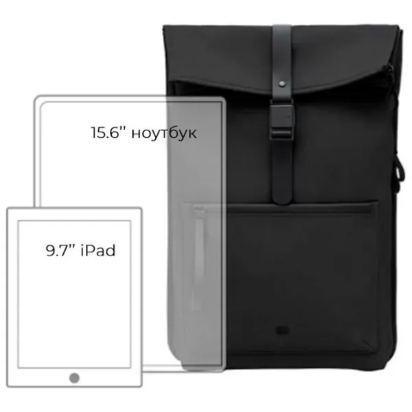 Rucsac pentru laptop Ninetygo Urban Daily 15.6"/ Black/ 17 l photo 6