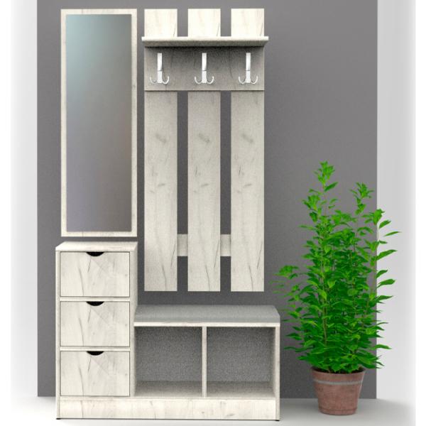 Set pentru antreu ML-Mobila № 4 (976) LPAL/ White photo 2 Set pentru antreu ML-Mobila № 4 (976) LPAL/ White photo 2