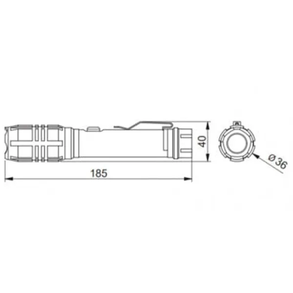 Lanternă GTV LT-LA8WT2-60 Black photo 2