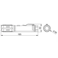 Фонарик GTV LT-LA8WT2-60 Черный photo 2