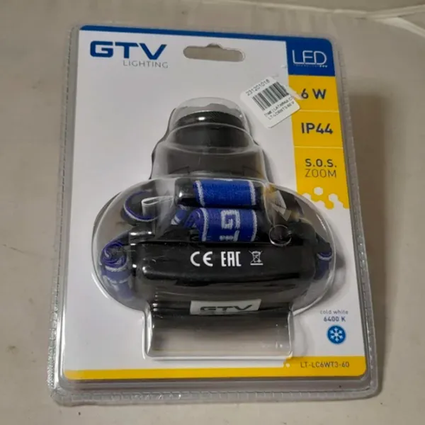 Фонарик GTV LT-LC6WT3-60 Черный photo 4