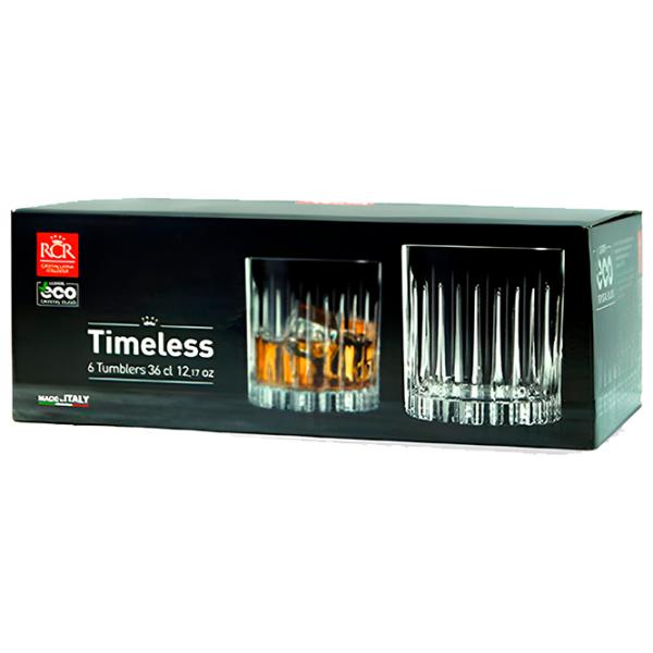 Набор стаканов RCR Timeless 0.36л / Хрусталь / Прозрачный photo 4