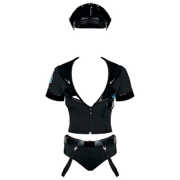 Нижнее белье сюрприз Obsessive Police (S/ M) Черный photo 2