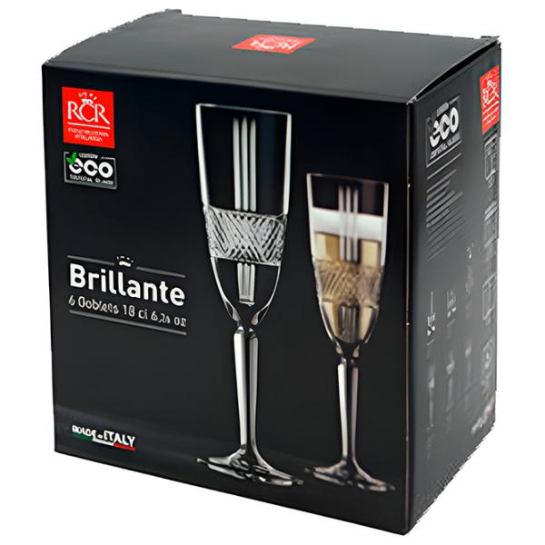 Набор стаканов RCR Brilliante 0.18л / Хрусталь / Прозрачный photo 3 Набор стаканов RCR Brilliante 0.18л / Хрусталь / Прозрачный photo 3