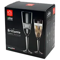Набор стаканов RCR Brilliante 0.18л / Хрусталь / Прозрачный photo 3