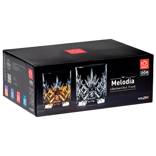 Set de pahare RCR Melodia 0.34l / Cristal / Transparent photo 4