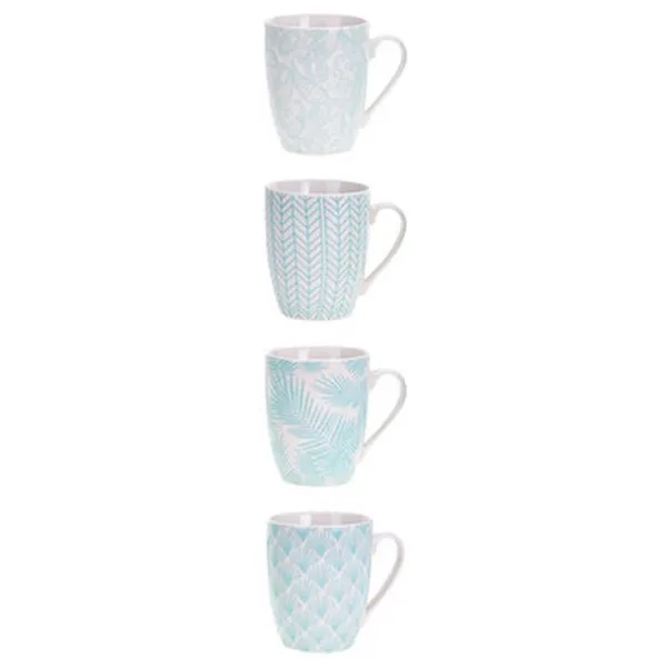 Cană PS Ramură de palmier 330 ml/ Ceramică/ White photo 2 Cană PS Ramură de palmier 330 ml/ Ceramică/ White photo 2