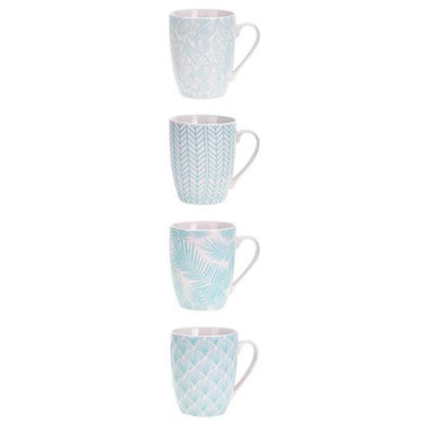Cană PS Ramură de palmier 330 ml/ Ceramică/ White photo 2 Cană PS Ramură de palmier 330 ml/ Ceramică/ White photo 2