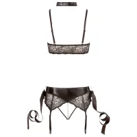 Set lengerie Cottelli Bra Set for Bondage Games (M) Black photo 2