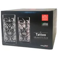 Set de pahare RCR Tattoo 0.37l / Cristal / Transparent photo 3