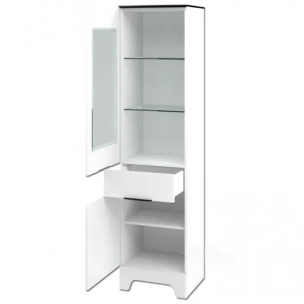 Шкаф Линейный Neman Verona MN-128-07 51 x 45см x 200 / ЛДСП / Белый photo 2