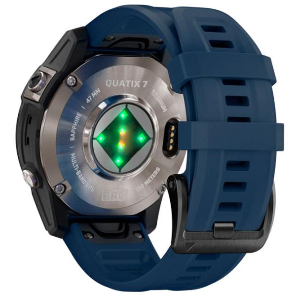 Ceas inteligent Garmin Quatix 7 Pro 1.3"/ 47 mm/ Titanium - Blue/ 010-02803-81 photo 3