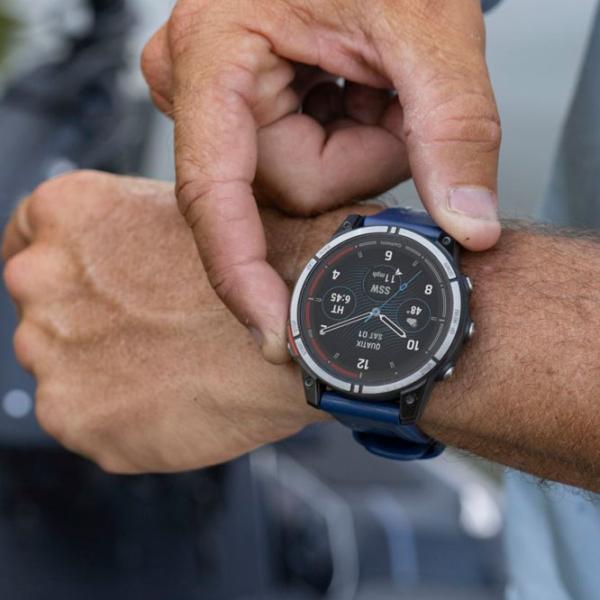 Ceas inteligent Garmin Quatix 7 Pro 1.3"/ 47 mm/ Titanium - Blue/ 010-02803-81 photo 7
