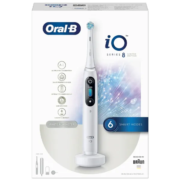 Periuță de dinți electrică Braun iO8 3D/ White photo 2 Periuță de dinți electrică Braun iO8 3D/ White photo 2
