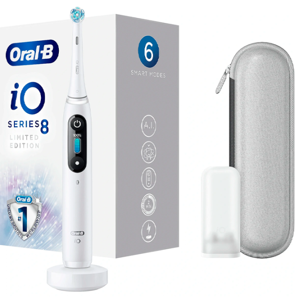 Periuță de dinți electrică Braun iO8 3D/ White photo 3 Periuță de dinți electrică Braun iO8 3D/ White photo 3