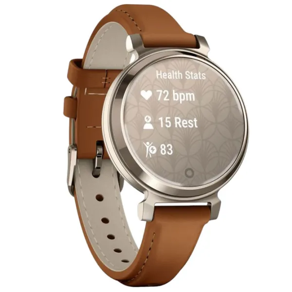 Ceas inteligent Garmin Lily 2 Classic 1"/ 35.4 mm/ Gold - Brown/ 010-02839-02 photo 3