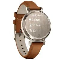 Ceas inteligent Garmin Lily 2 Classic 1"/ 35.4 mm/ Gold - Brown/ 010-02839-02 photo 3